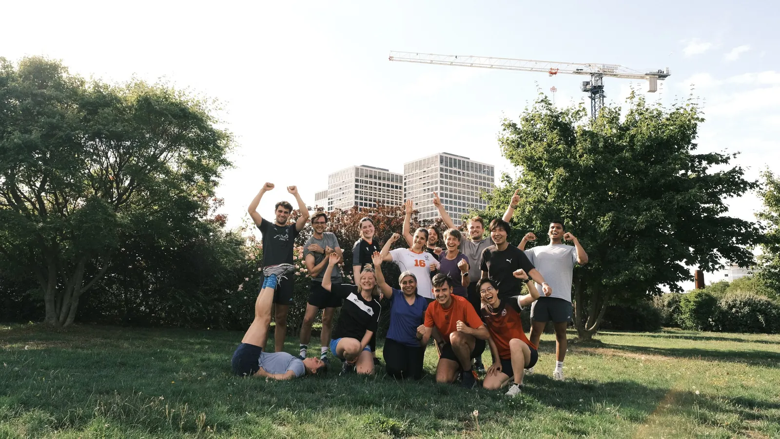 Outdoor group workout in Rotterdam